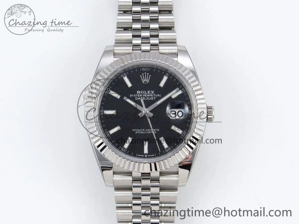 Datejust 41mm 126234 904L Steel HGF 1:1 Best Edition Black Dial on SS Bracelet VR3235
