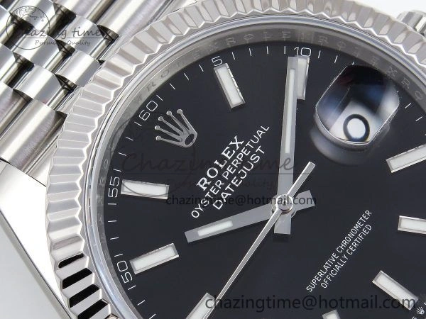 Datejust 41mm 126234 904L Steel HGF 1:1 Best Edition Black Dial on SS Bracelet VR3235