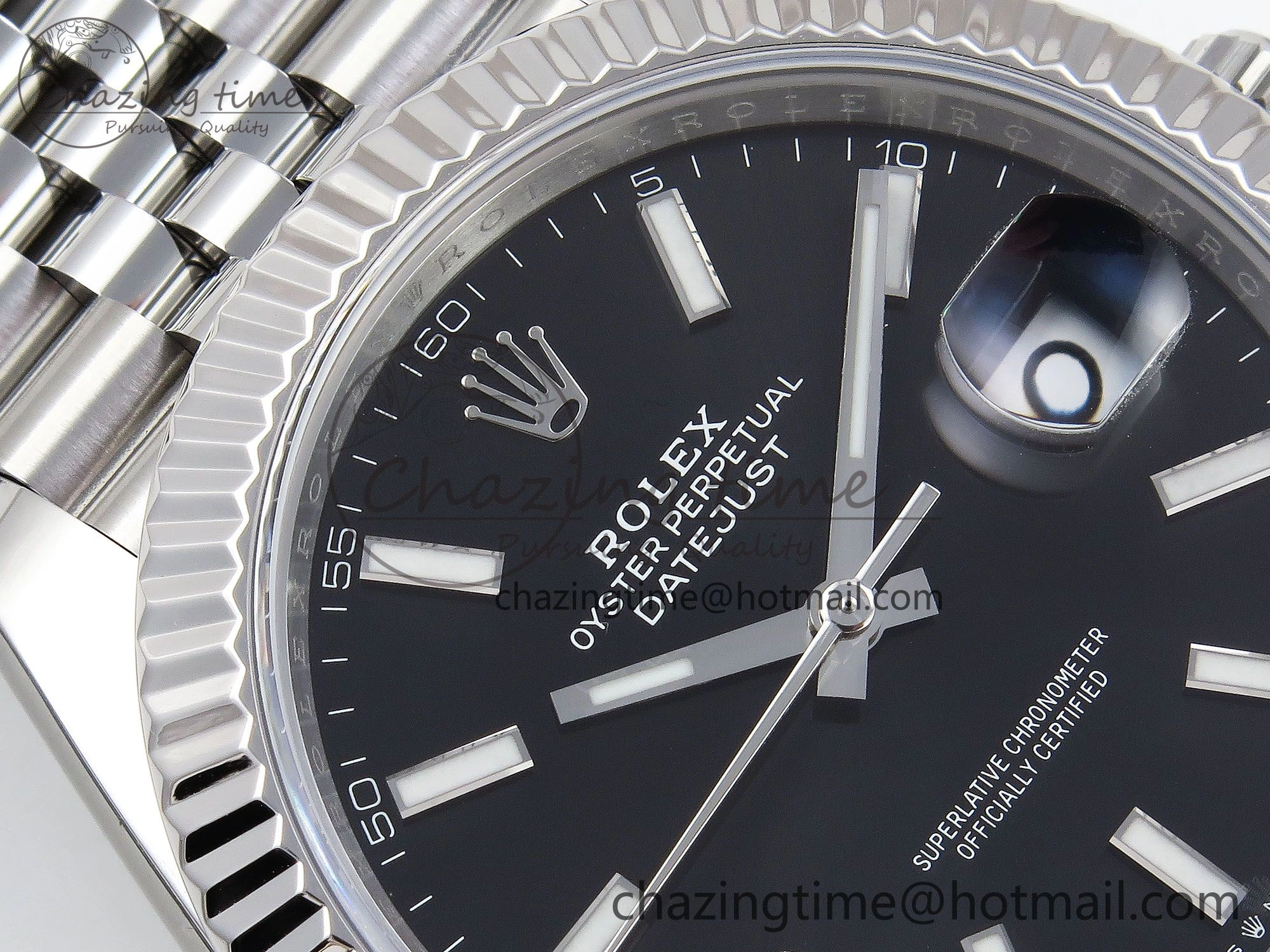 Datejust 41mm 126234 904L Steel HGF 1:1 Best Edition Black Dial on SS Bracelet VR3235
