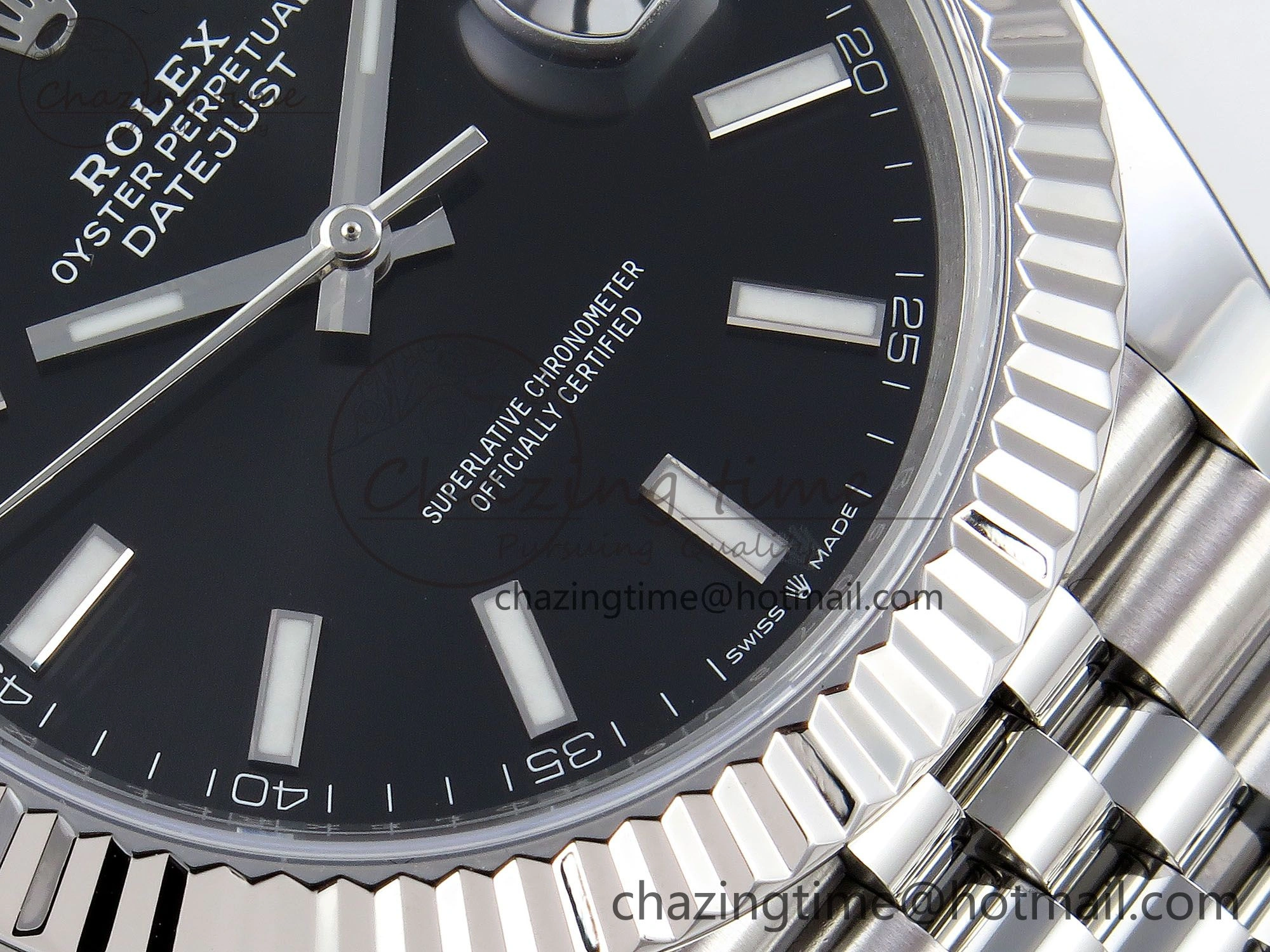 Datejust 41mm 126234 904L Steel HGF 1:1 Best Edition Black Dial on SS Bracelet VR3235