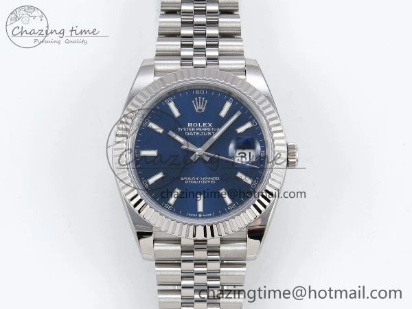 Datejust 41mm 126234 904L Steel HGF 1:1 Best Edition Blue Dial on SS Bracelet VR3235