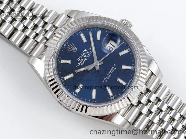 Datejust 41mm 126234 904L Steel HGF 1:1 Best Edition Blue Dial on SS Bracelet VR3235