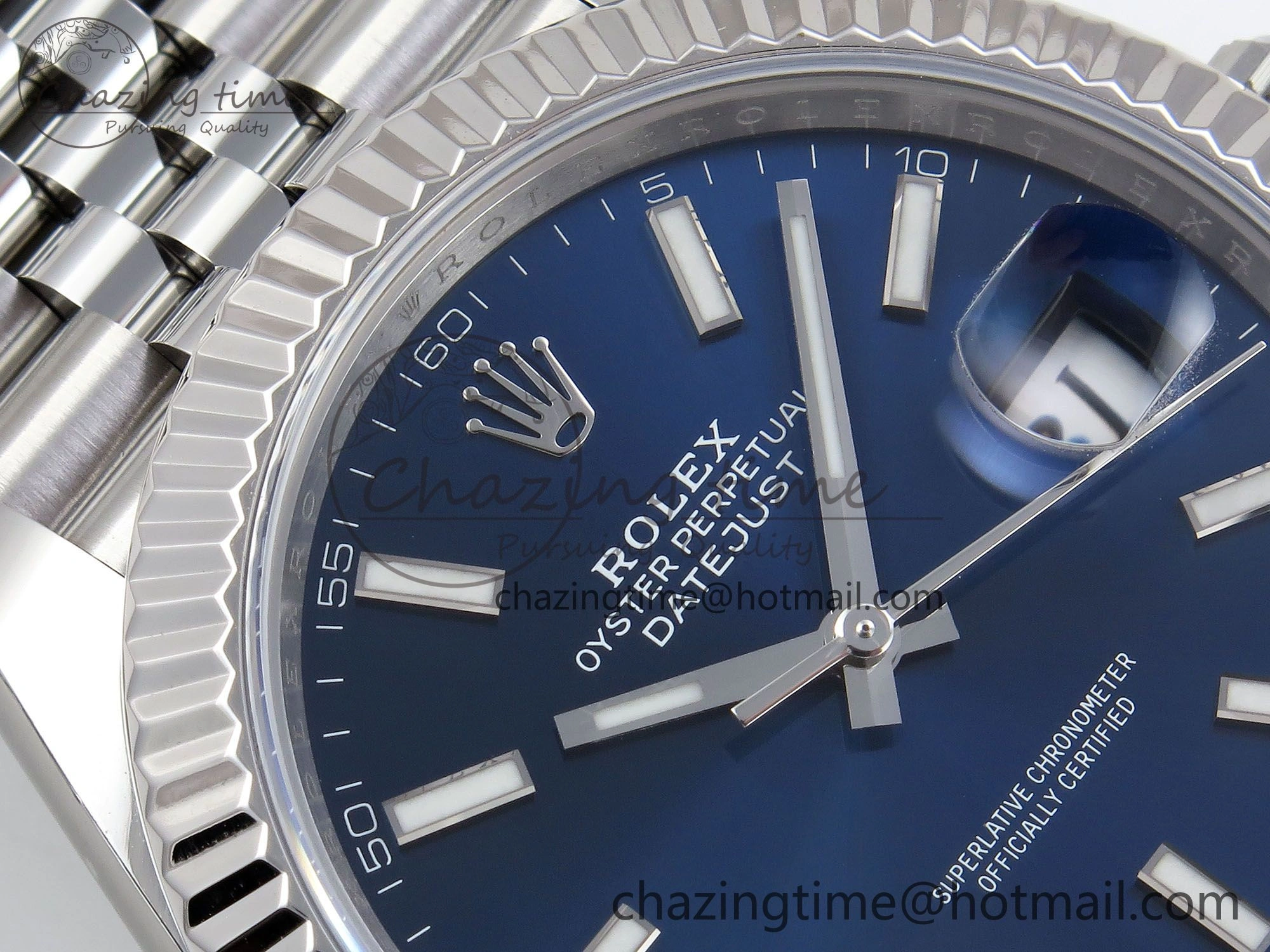 Datejust 41mm 126234 904L Steel HGF 1:1 Best Edition Blue Dial on SS Bracelet VR3235