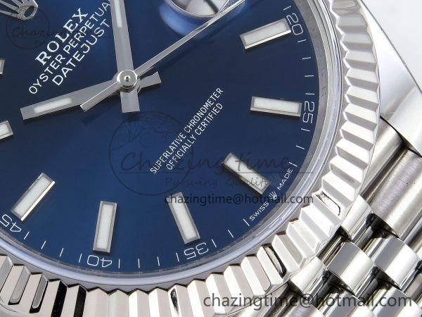 Datejust 41mm 126234 904L Steel HGF 1:1 Best Edition Blue Dial on SS Bracelet VR3235