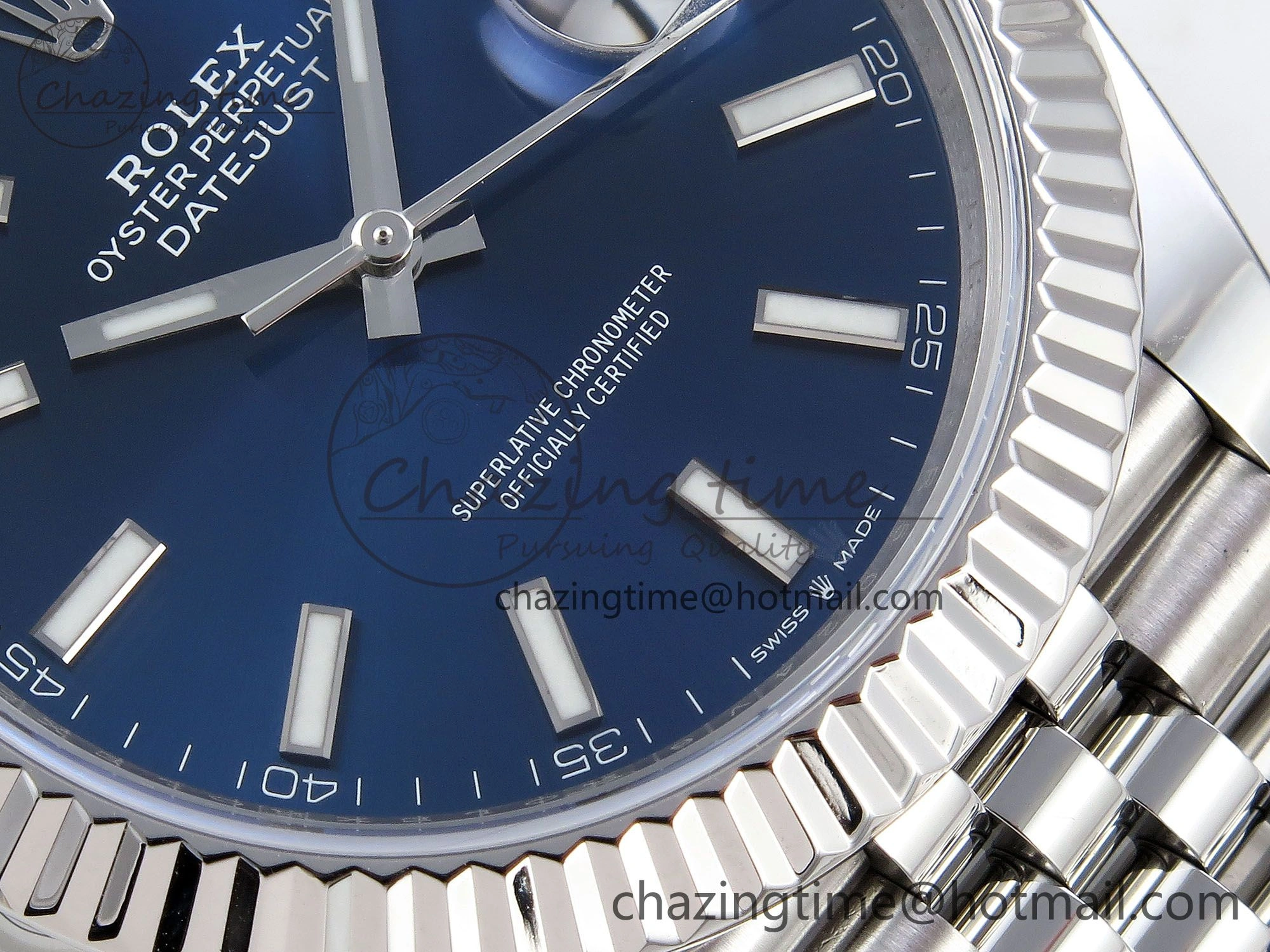 Datejust 41mm 126234 904L Steel HGF 1:1 Best Edition Blue Dial on SS Bracelet VR3235