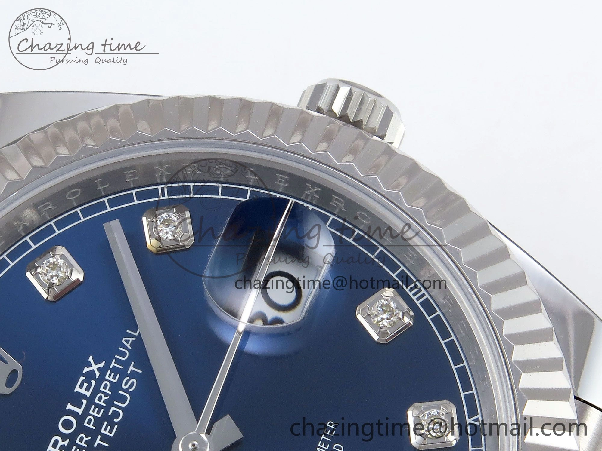 Datejust 41mm 126234 904L Steel HGF 1:1 Best Edition Blue Diamonds Dial on SS Bracelet VR3235