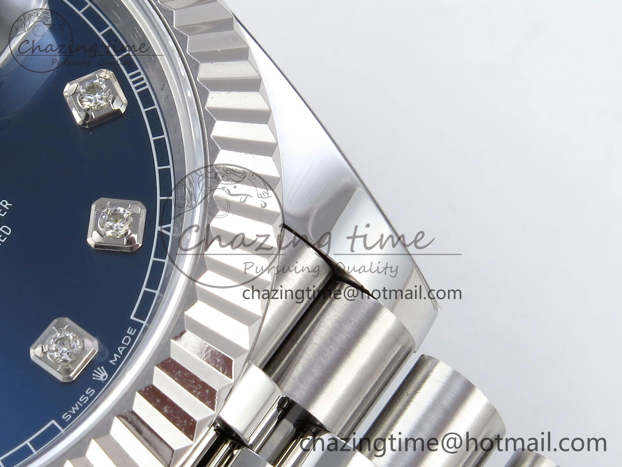 Datejust 41mm 126234 904L Steel HGF 1:1 Best Edition Blue Diamonds Dial on SS Bracelet VR3235