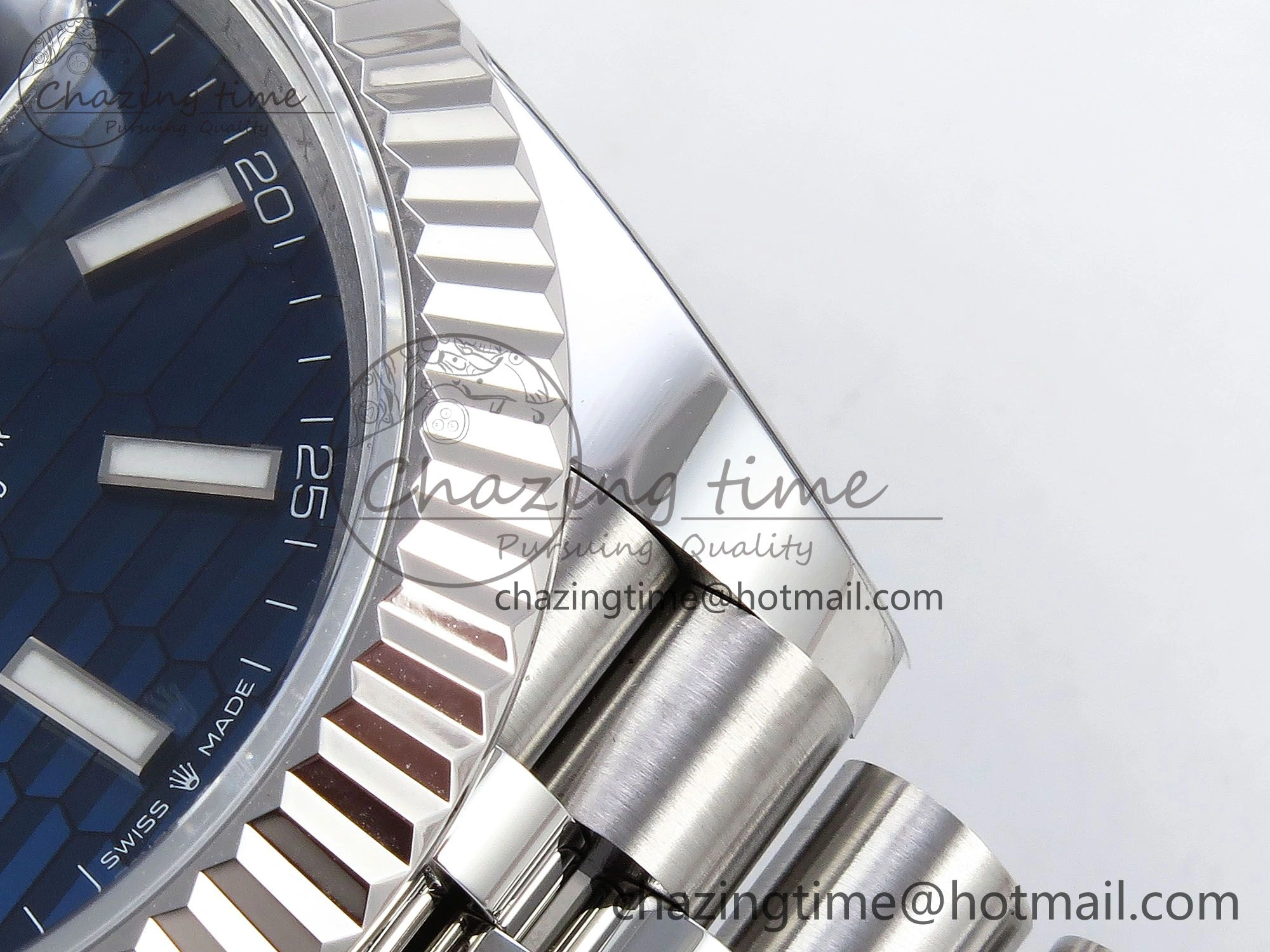 Datejust 41mm 126234 904L Steel HGF 1:1 Best Edition Blue Textured Dial on SS Bracelet VR3235