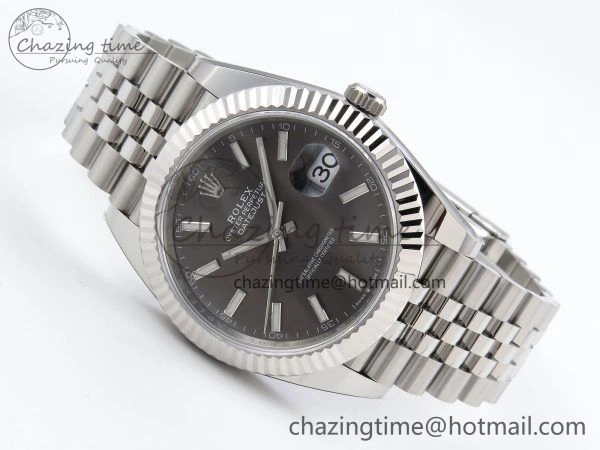 Datejust 41mm 126234 904L Steel HGF 1:1 Best Edition Gray Dial on SS Bracelet VR3235
