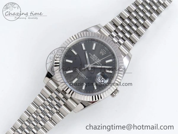Datejust 41mm 126234 904L Steel HGF 1:1 Best Edition Gray Dial on SS Bracelet VR3235