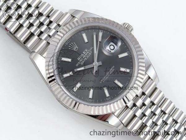 Datejust 41mm 126234 904L Steel HGF 1:1 Best Edition Gray Dial on SS Bracelet VR3235