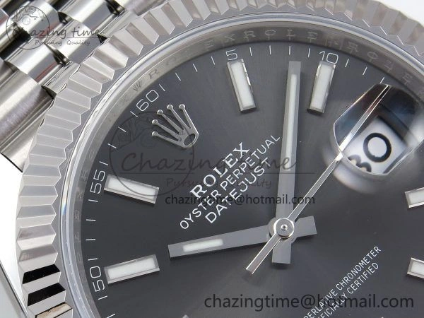 Datejust 41mm 126234 904L Steel HGF 1:1 Best Edition Gray Dial on SS Bracelet VR3235