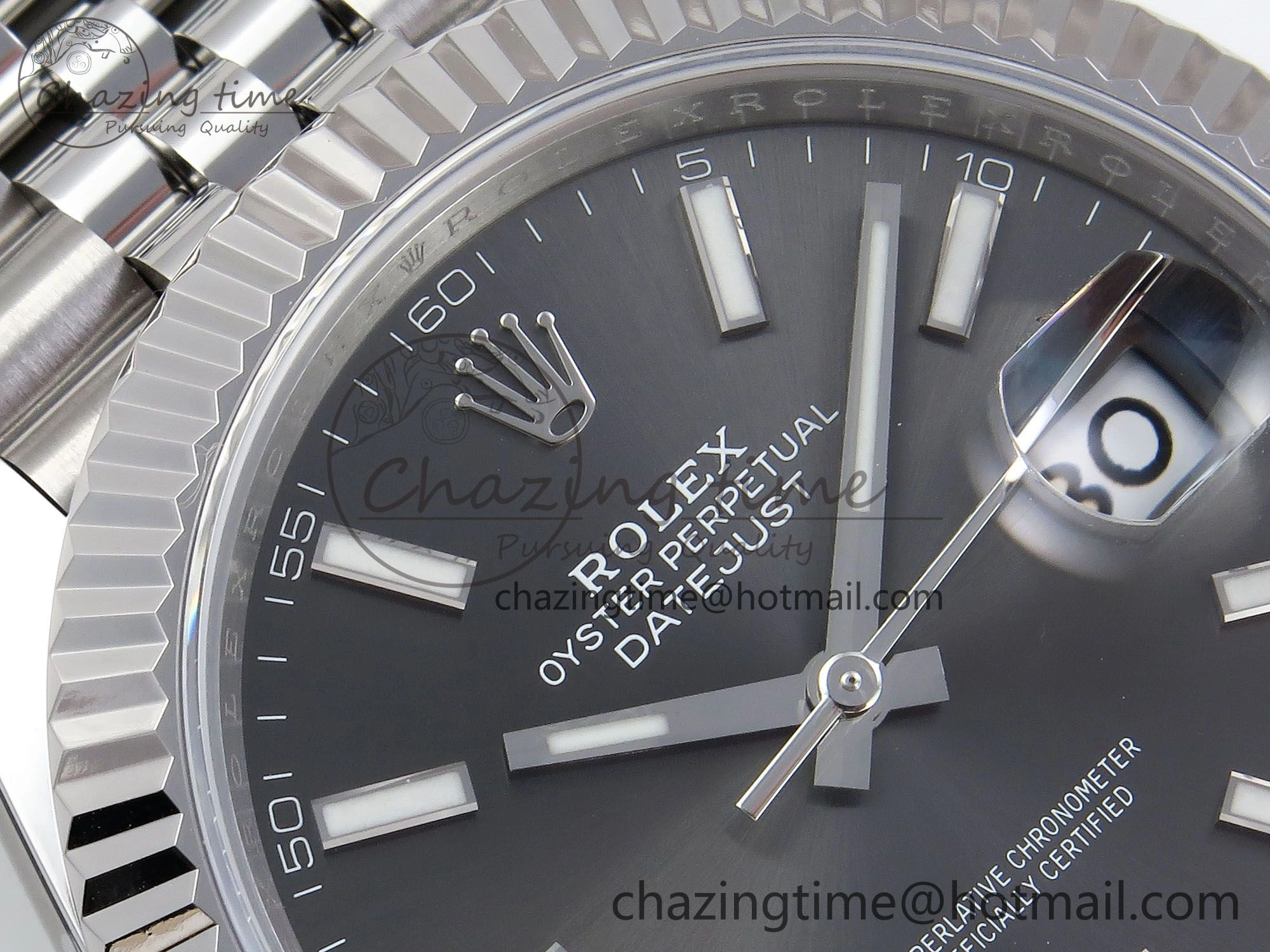 Datejust 41mm 126234 904L Steel HGF 1:1 Best Edition Gray Dial on SS Bracelet VR3235