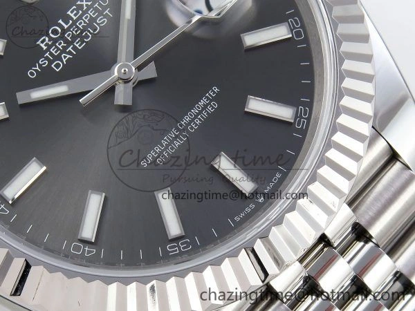Datejust 41mm 126234 904L Steel HGF 1:1 Best Edition Gray Dial on SS Bracelet VR3235