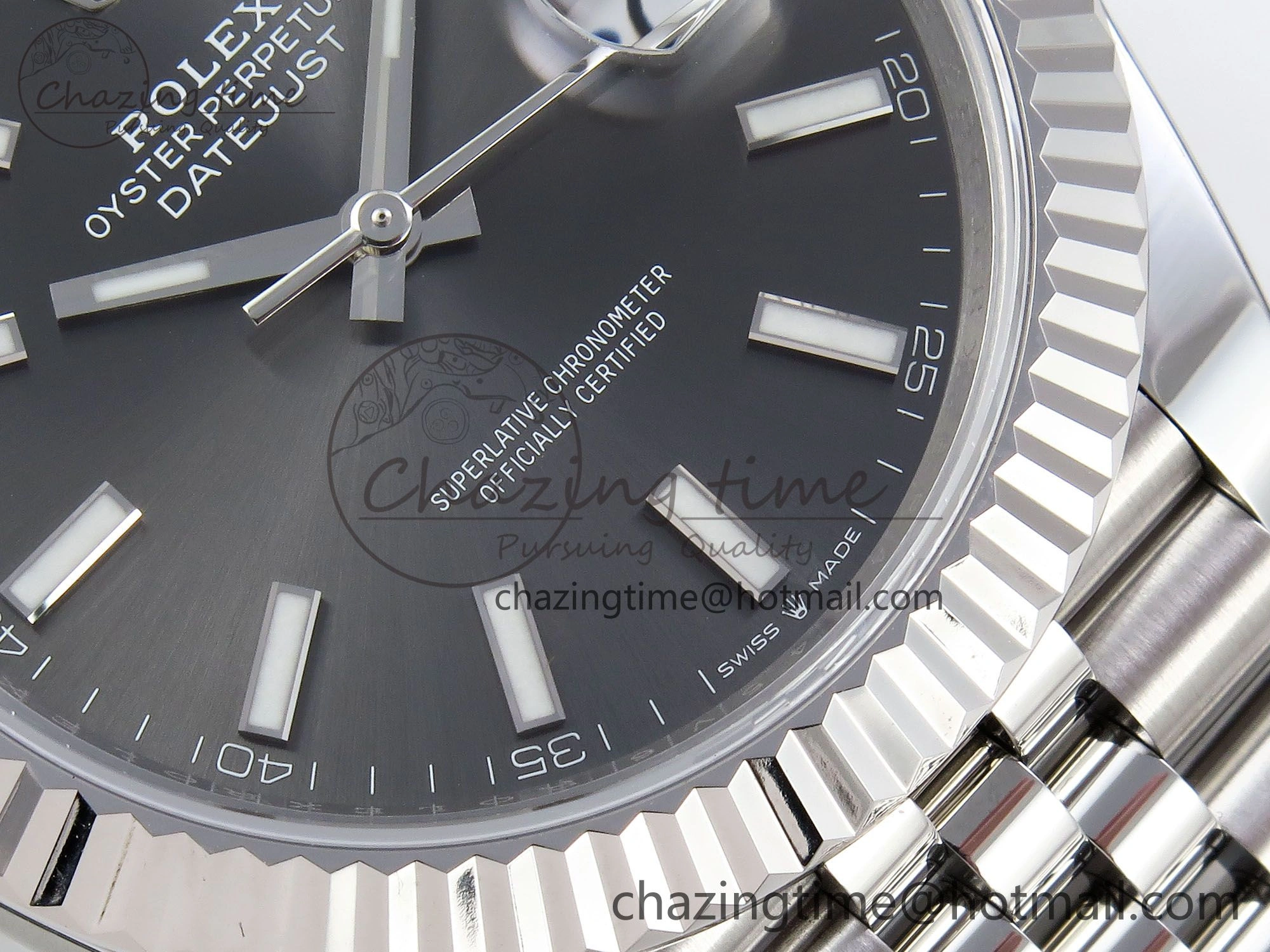 Datejust 41mm 126234 904L Steel HGF 1:1 Best Edition Gray Dial on SS Bracelet VR3235