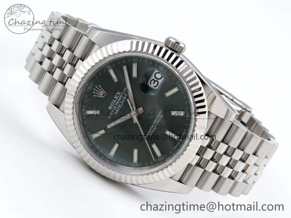 Datejust 41mm 126234 904L Steel HGF 1:1 Best Edition Green Dial on SS Bracelet VR3235