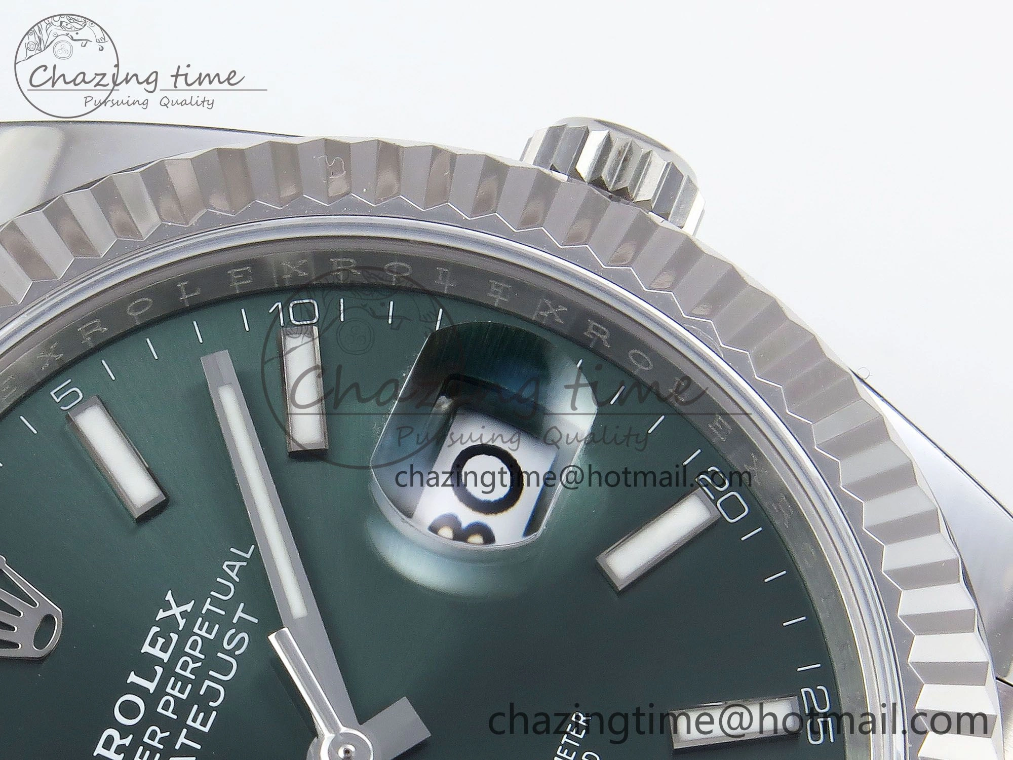 Datejust 41mm 126234 904L Steel HGF 1:1 Best Edition Green Dial on SS Bracelet VR3235