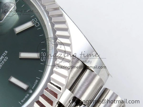 Datejust 41mm 126234 904L Steel HGF 1:1 Best Edition Green Dial on SS Bracelet VR3235