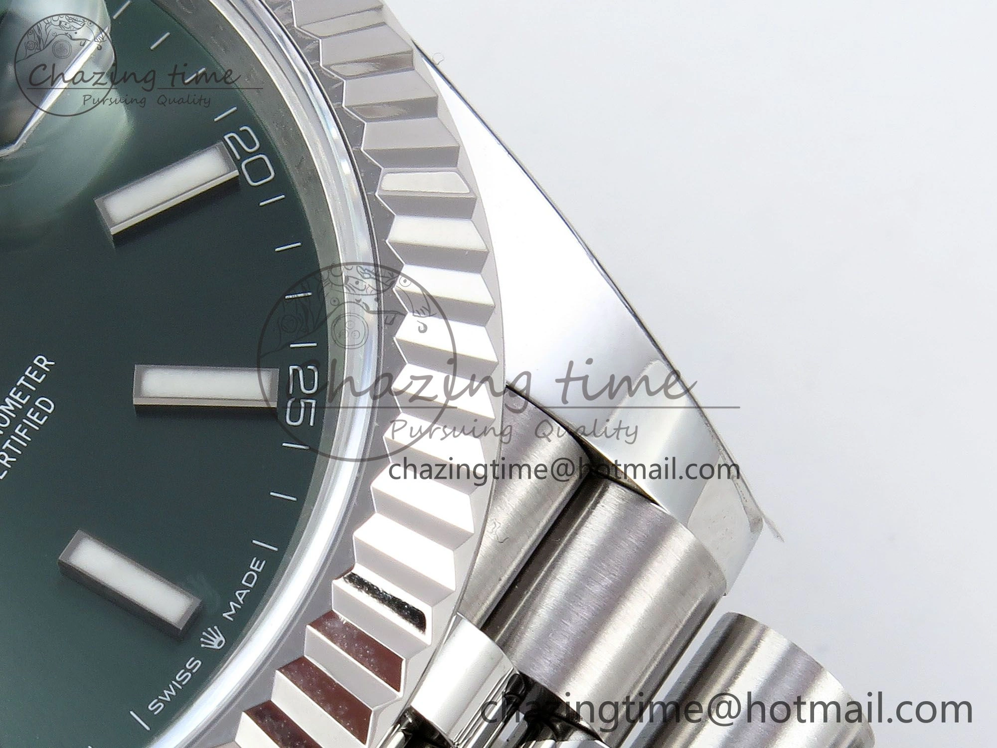 Datejust 41mm 126234 904L Steel HGF 1:1 Best Edition Green Dial on SS Bracelet VR3235