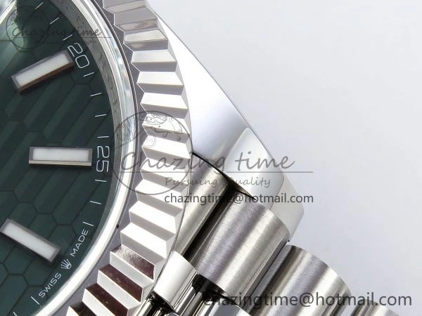 Datejust 41mm 126234 904L Steel HGF 1:1 Best Edition Green Textured Dial on SS Bracelet VR3235