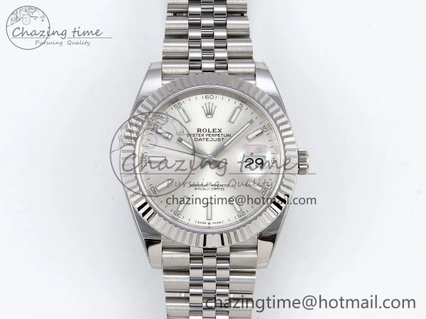 Datejust 41mm 126234 904L Steel HGF 1:1 Best Edition Silver Dial on SS Bracelet VR3235