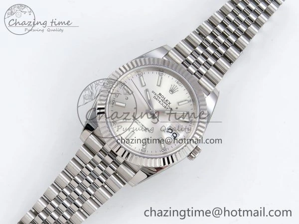 Datejust 41mm 126234 904L Steel HGF 1:1 Best Edition Silver Dial on SS Bracelet VR3235