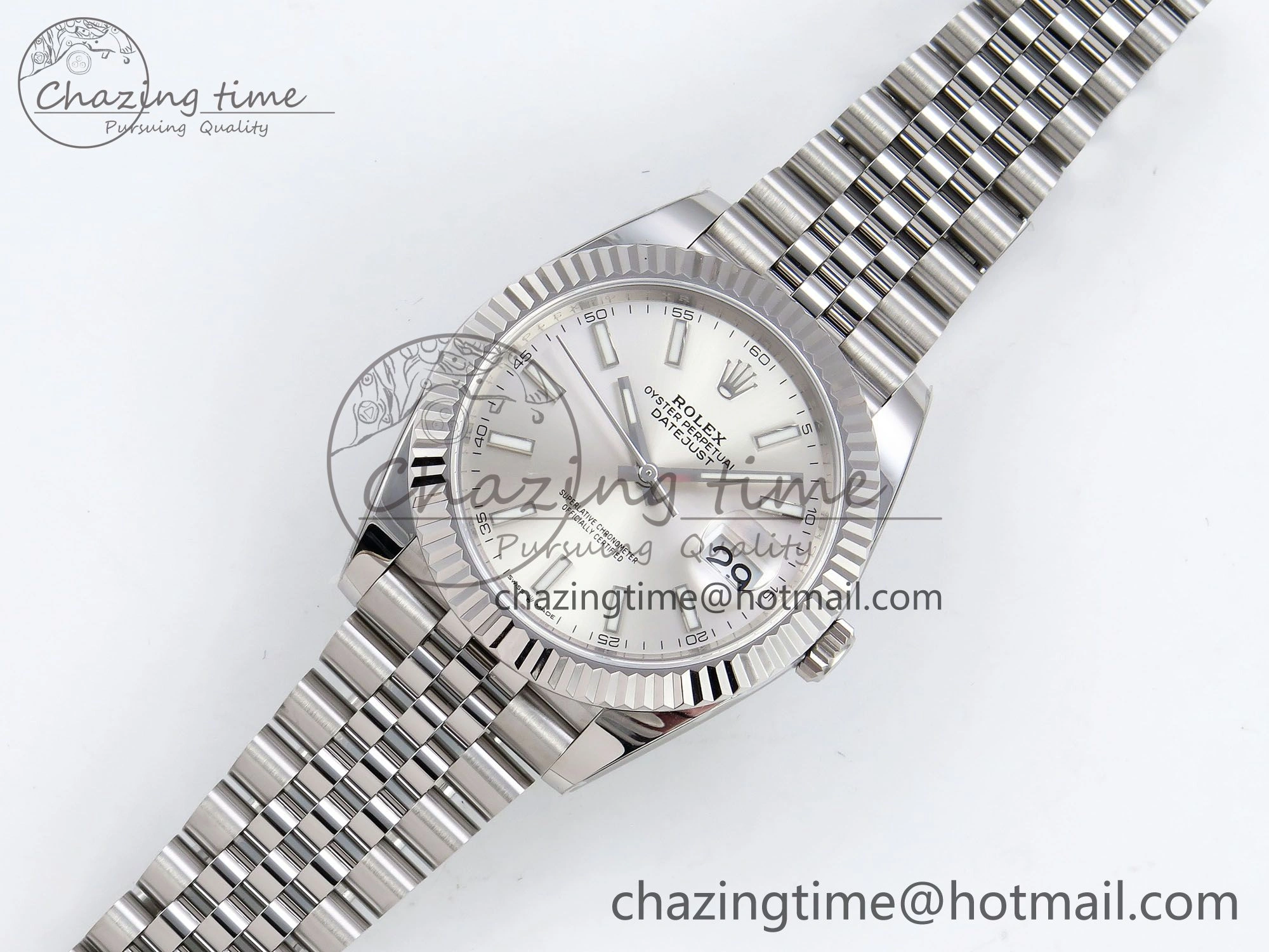 Datejust 41mm 126234 904L Steel HGF 1:1 Best Edition Silver Dial on SS Bracelet VR3235