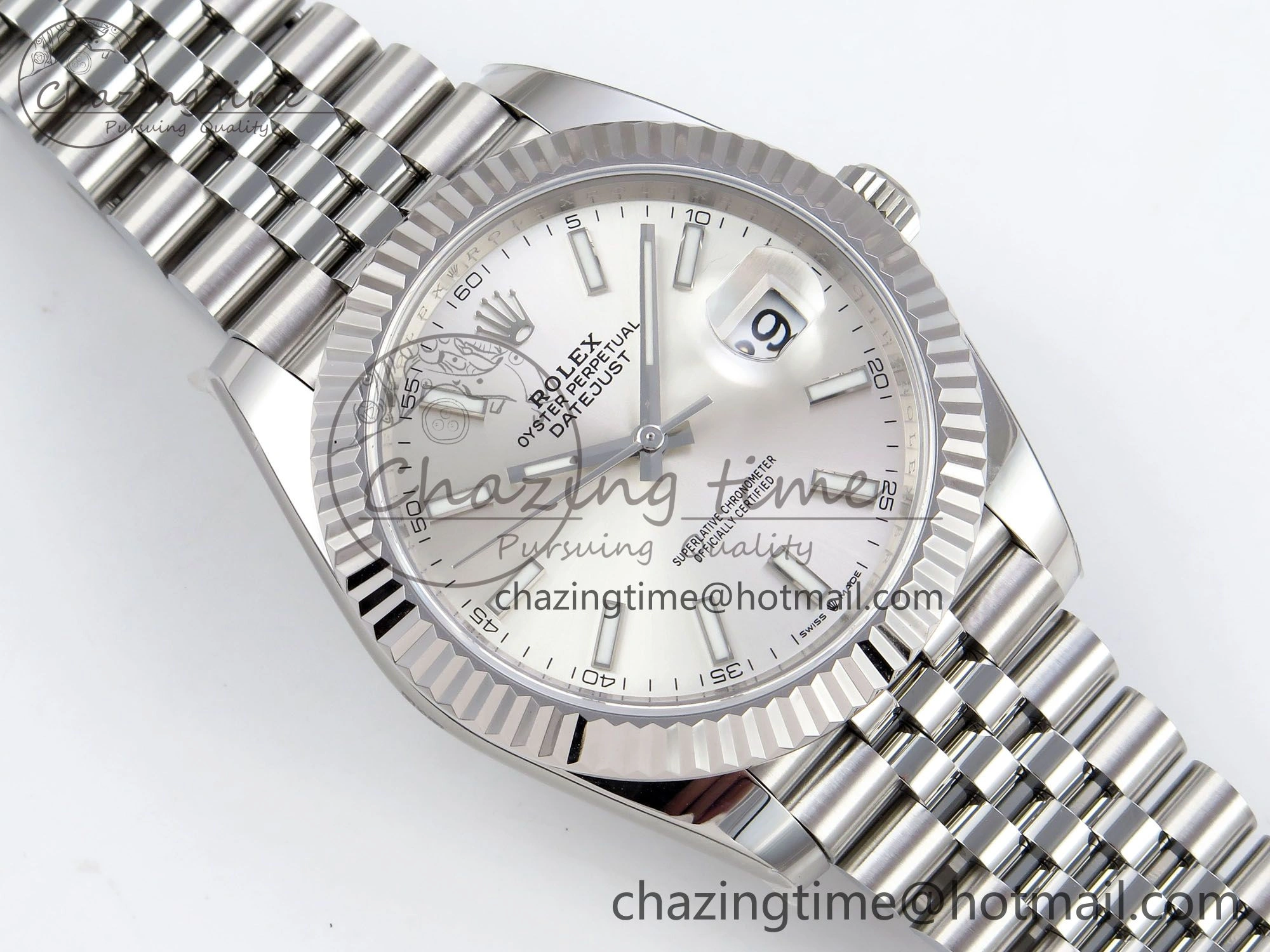 Datejust 41mm 126234 904L Steel HGF 1:1 Best Edition Silver Dial on SS Bracelet VR3235