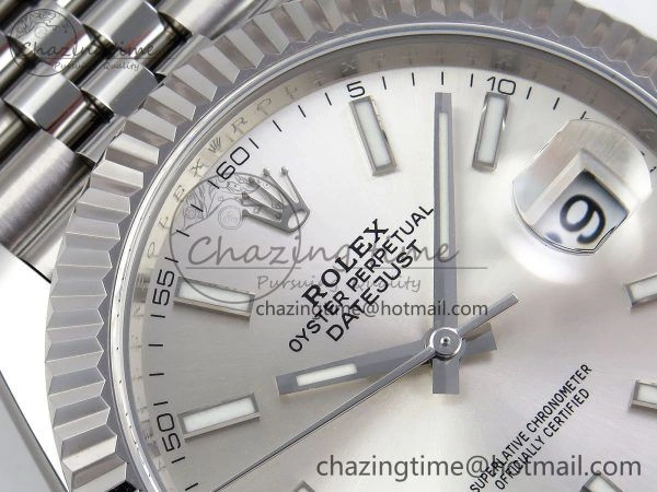 Datejust 41mm 126234 904L Steel HGF 1:1 Best Edition Silver Dial on SS Bracelet VR3235