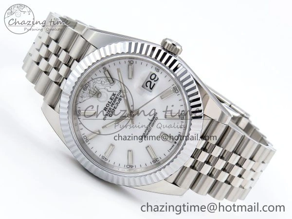 Datejust 41mm 126234 904L Steel HGF 1:1 Best Edition White Dial on SS Bracelet VR3235