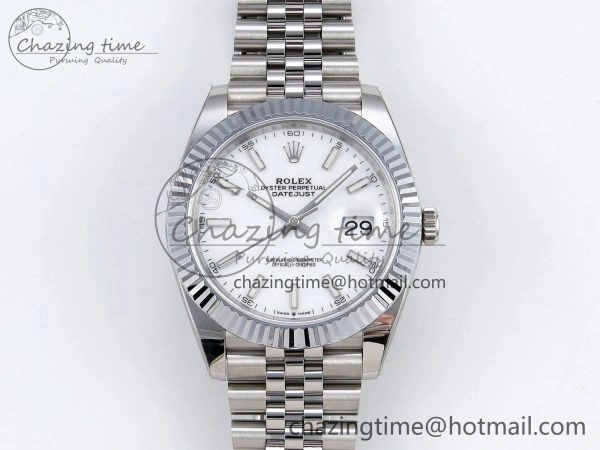 Datejust 41mm 126234 904L Steel HGF 1:1 Best Edition White Dial on SS Bracelet VR3235