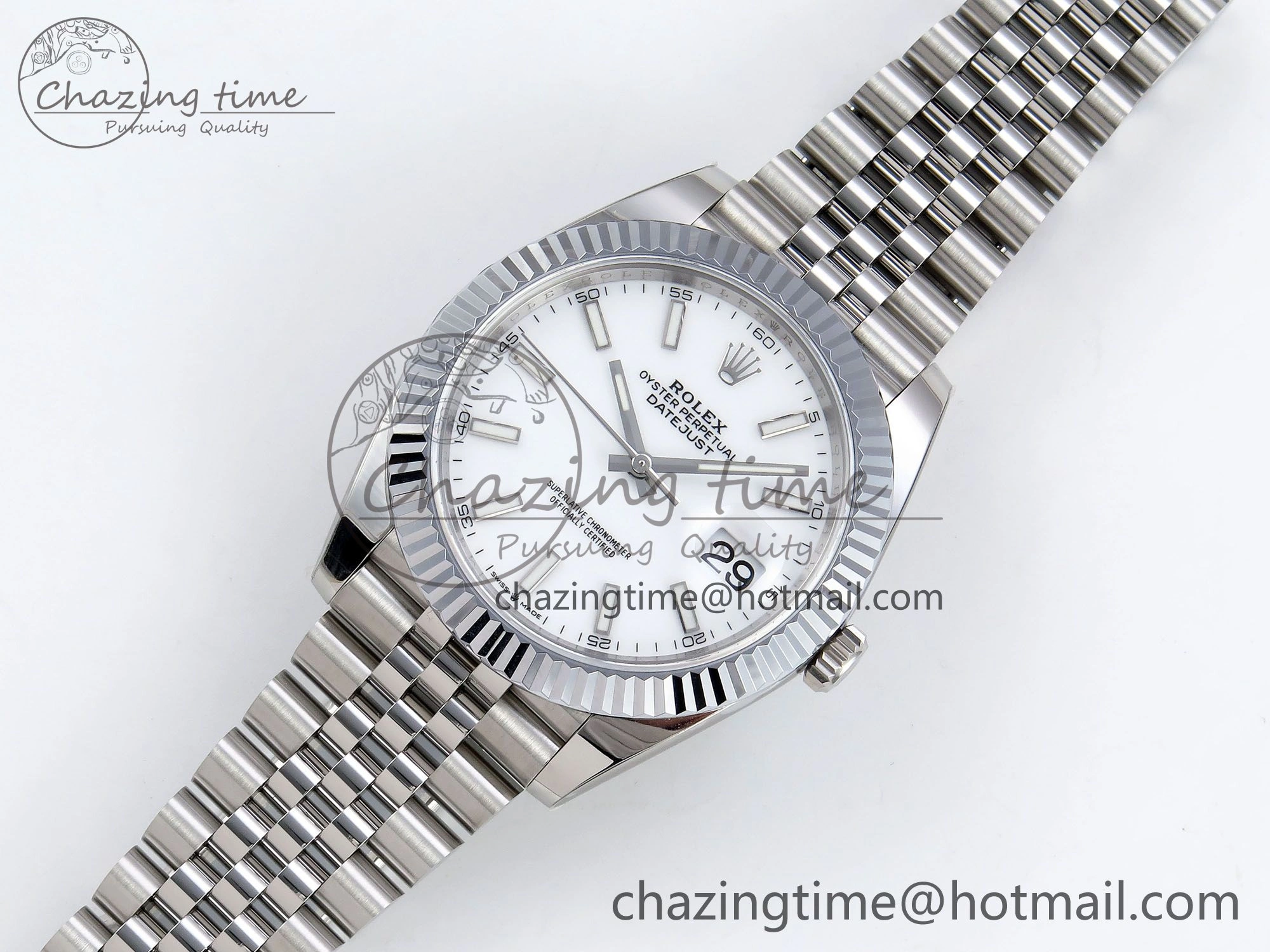 Datejust 41mm 126234 904L Steel HGF 1:1 Best Edition White Dial on SS Bracelet VR3235