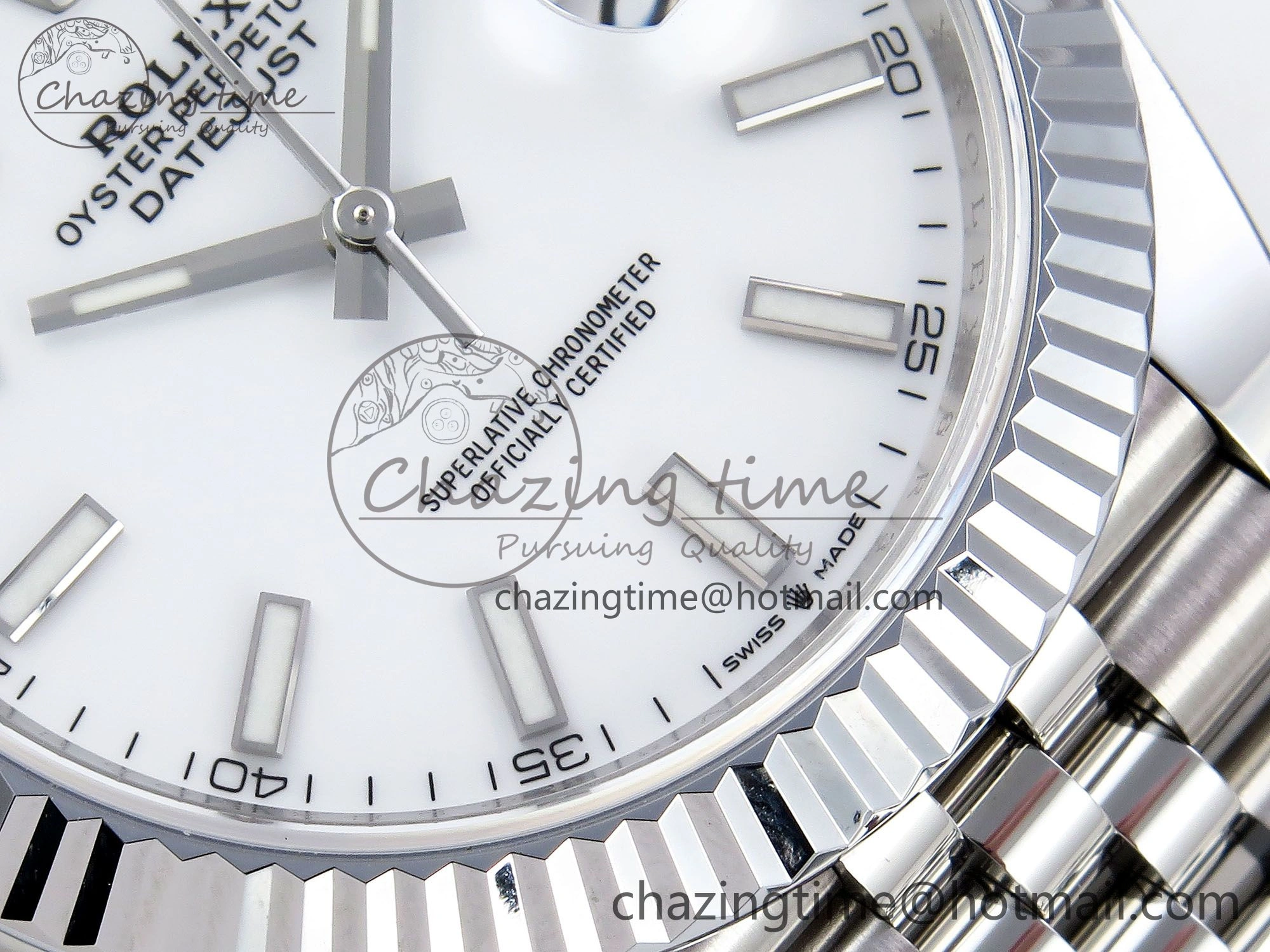 Datejust 41mm 126234 904L Steel HGF 1:1 Best Edition White Dial on SS Bracelet VR3235