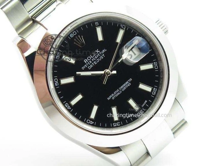 Datejust II 116300 Bp-Maker Best Edition Black Dial Stick Markers On SS Bracelet 41MM A2836