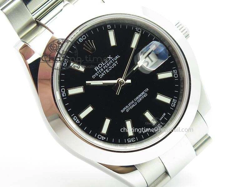 Datejust II 116300 Bp-Maker Best Edition Black Dial Stick Markers On SS Bracelet 41MM A2836