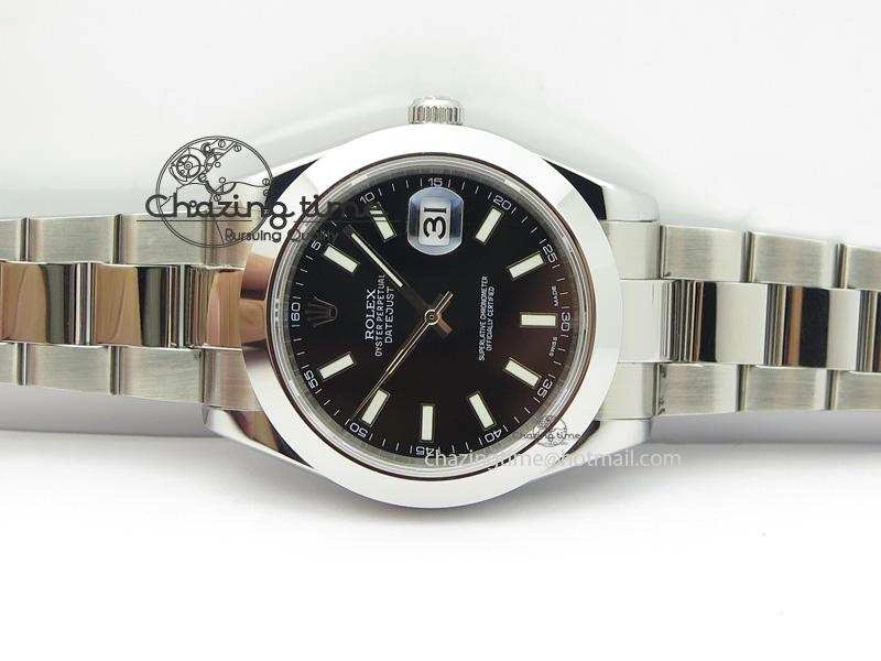 Datejust II 116300 Bp-Maker Best Edition Black Dial Stick Markers On SS Bracelet 41MM A2836