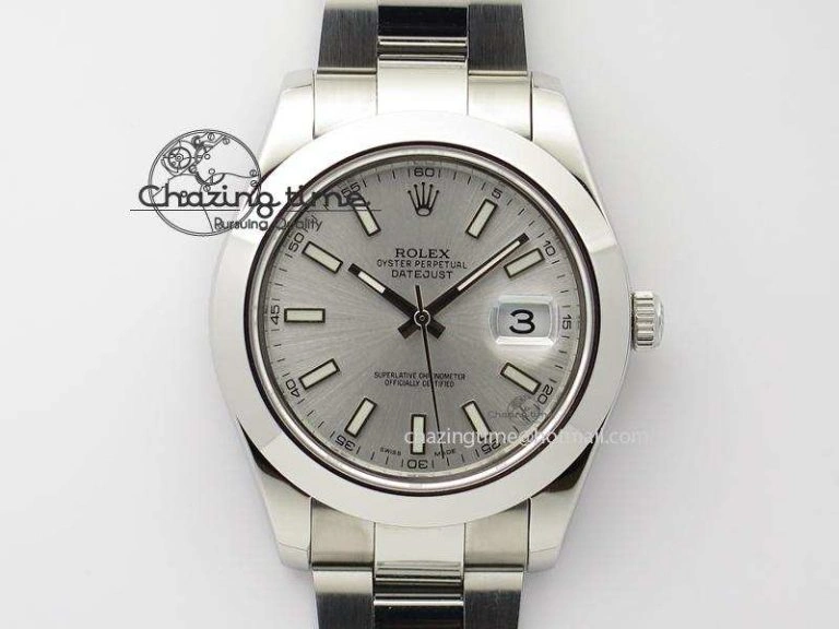 Datejust II 116300 Bp-Maker Best Edition Silver Dial On SS Bracelet 41MM A2836