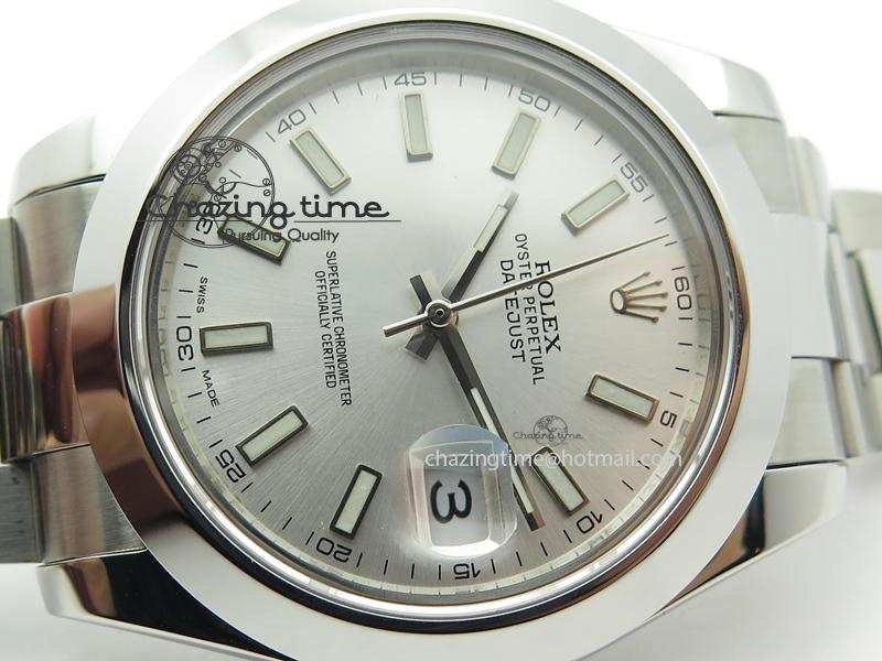 Datejust II 116300 Bp-Maker Best Edition Silver Dial On SS Bracelet 41MM A2836
