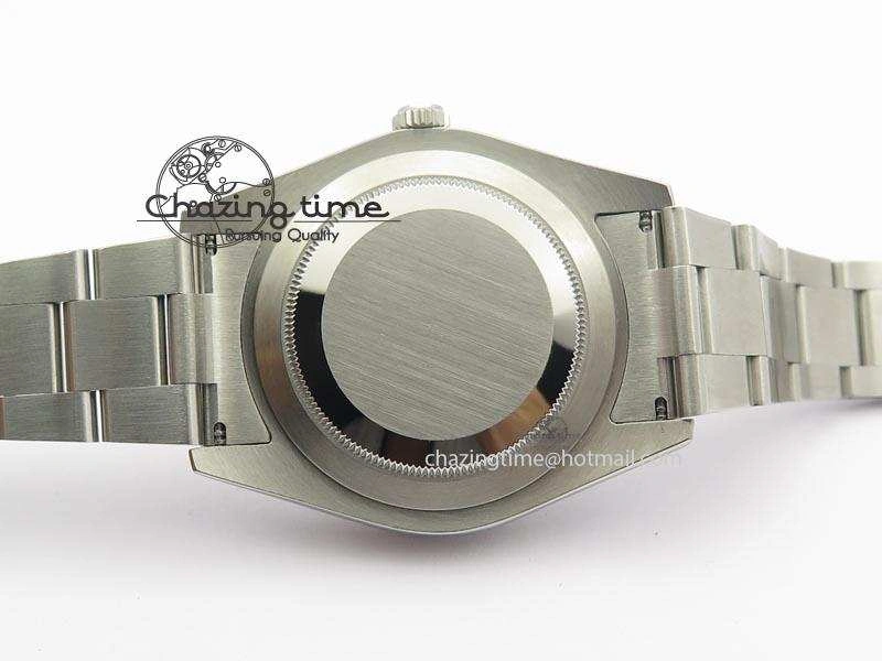 Datejust II 116334 SS 41mm Sliver Gray Dial Sticks Markers On SS Bracelet A3136
