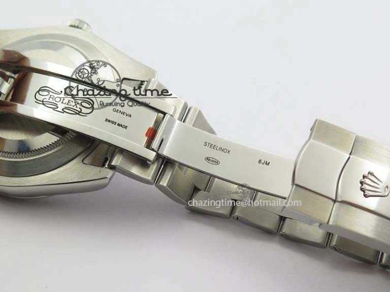 Datejust II 116334 SS 41mm Sliver Gray Dial Sticks Markers On SS Bracelet A3136