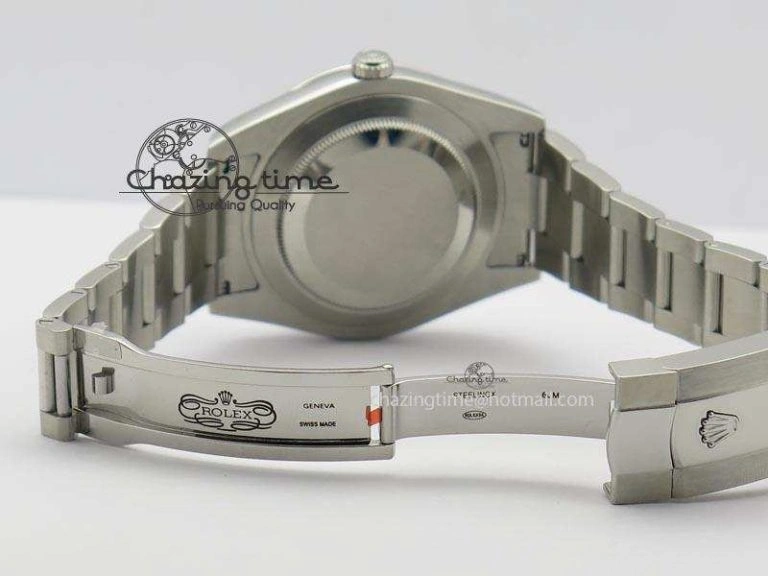 Datejust II 116334 SS 41mm Sliver Gray Dial Sticks Markers On SS Bracelet A3136