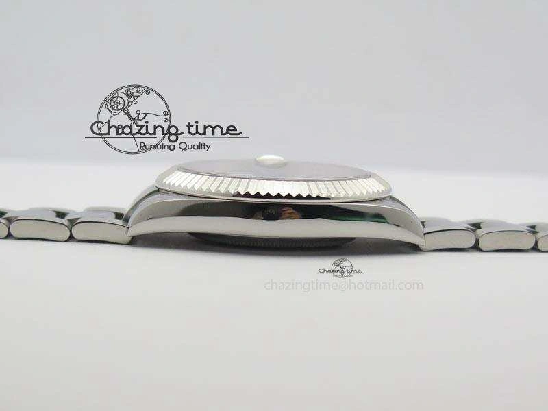 Datejust II 116334 SS 41mm Sliver Gray Dial Sticks Markers On SS Bracelet A3136