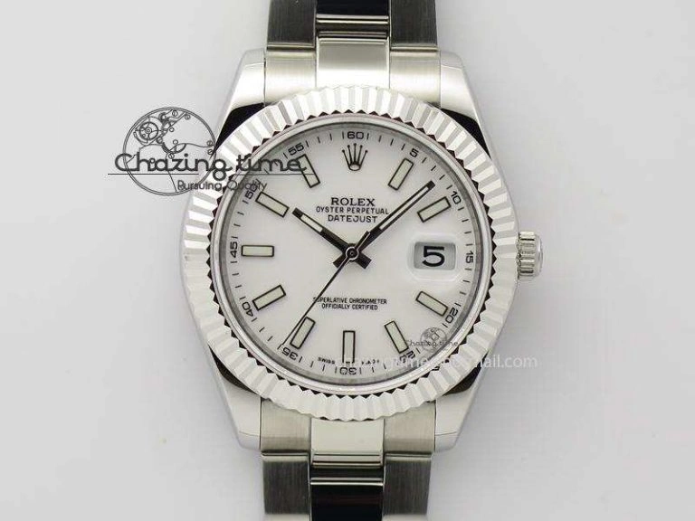 Datejust II White Dial On SS Bracelet 40MM A2836