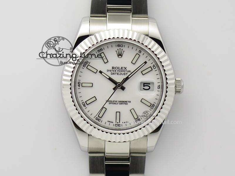 Datejust II White Dial On SS Bracelet 40MM A2836