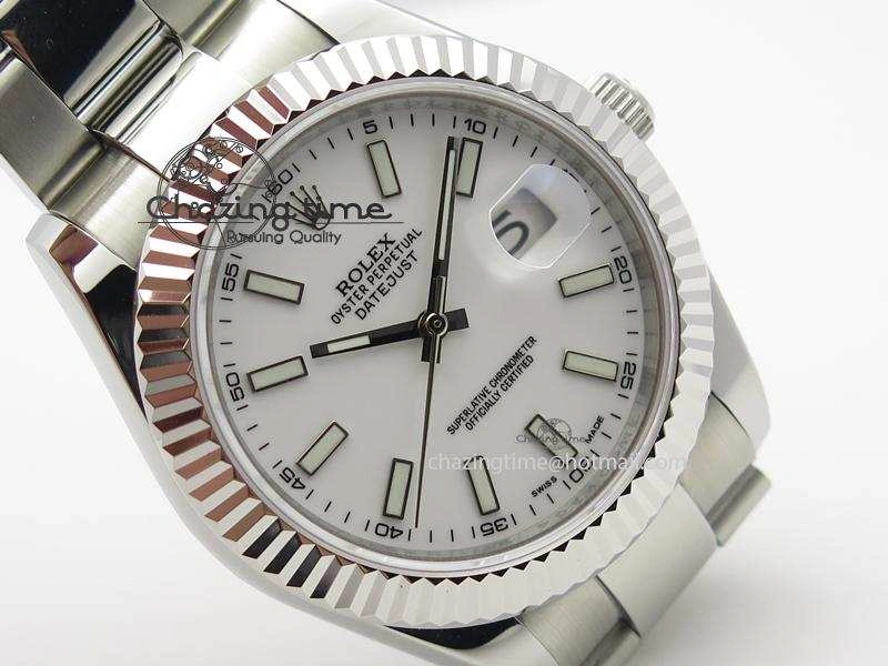 Datejust II White Dial On SS Bracelet 40MM A2836