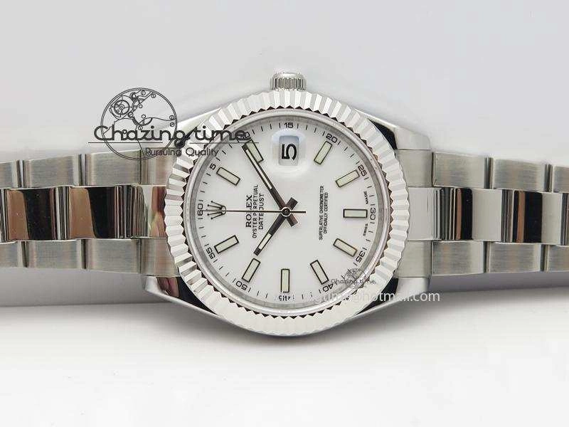 Datejust II White Dial On SS Bracelet 40MM A2836