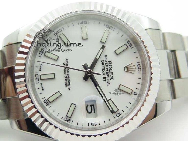 Datejust II White Dial On SS Bracelet 40MM A2836