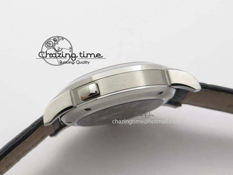 Datograph Flyback SS Black Dial On Black Leather Strap