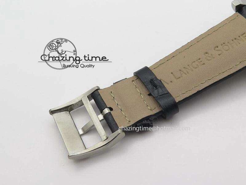 Datograph Flyback SS Black Dial On Black Leather Strap