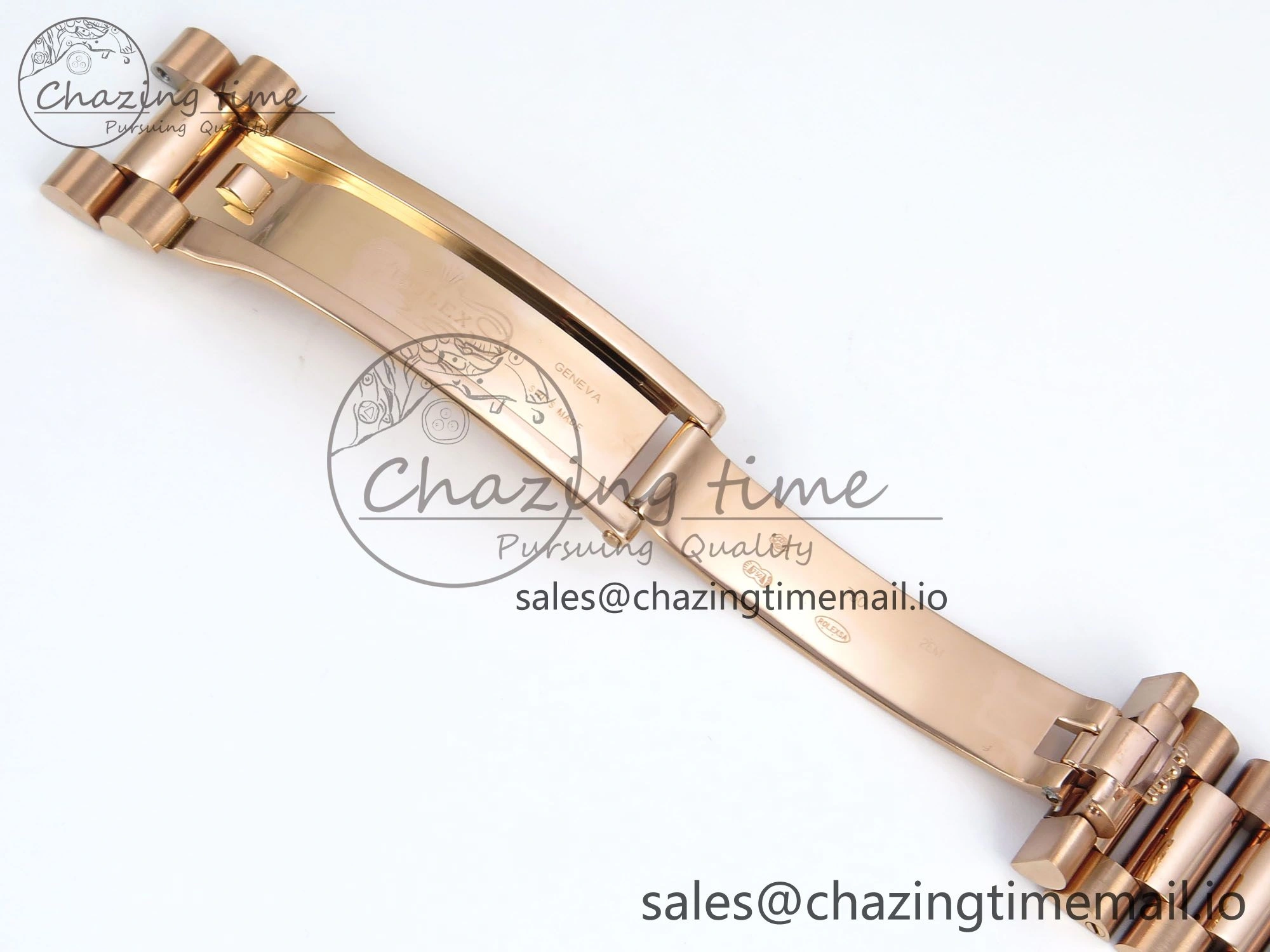Day Date 128235 36mm RG KF 1:1 Best Edition Brown Roman Dial On President Bracelet A2836 (Gain Weight)